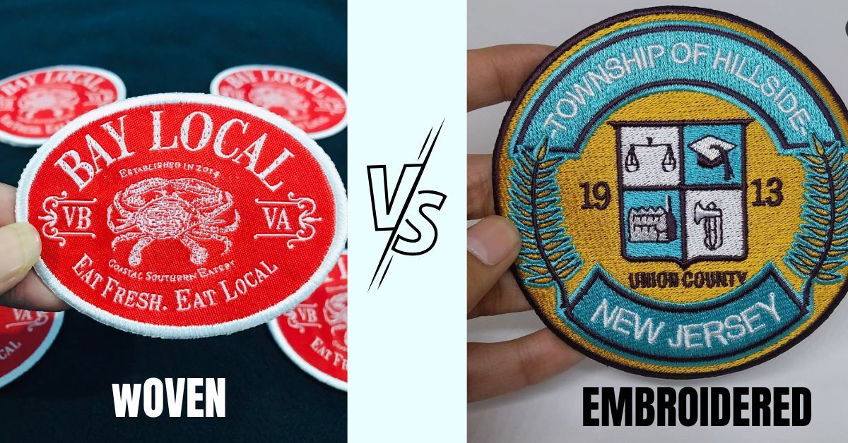 embroidery vs weaved